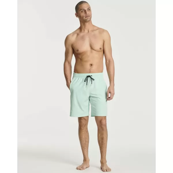 Real Essentials 3 Pack Mens 2 in 1 Mens Board Shorts with Compression Liner  Bathing SuitSet 1