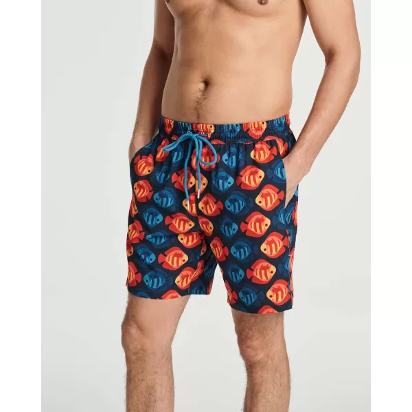 Real Essentials 3 Pack Mens 7 2 in 1 Swim Trunks with Compression Liner  Quick Dry Bathing Suit with Back PocketSet 6