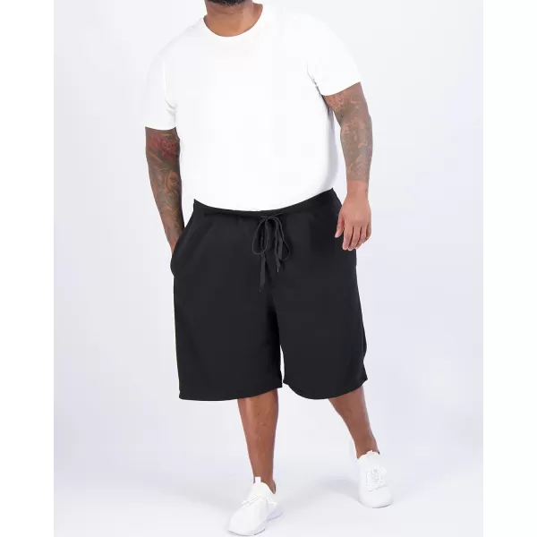 Real Essentials 3 Pack Mens 9 Fleece Casual Lounge Athletic ShortsRegular amp BigTall SizesStandard Set 3