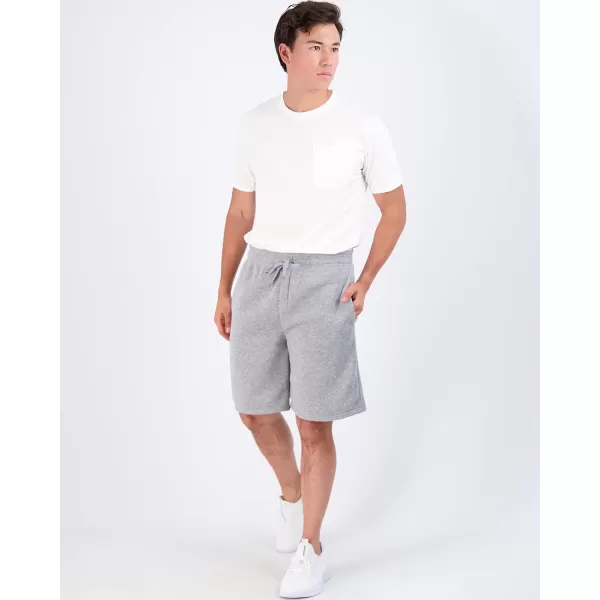 Real Essentials 3 Pack Mens 9 Fleece Casual Lounge Athletic ShortsRegular amp BigTall SizesStandard Set 3