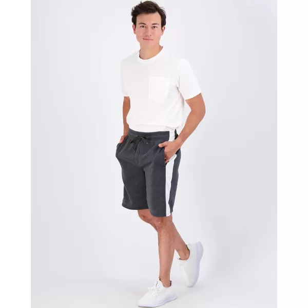 Real Essentials 3 Pack Mens 9 Fleece Casual Lounge Athletic ShortsRegular amp BigTall SizesStandard Set 5