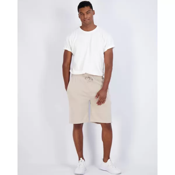 Real Essentials 3 Pack Mens 9 Fleece Casual Lounge Athletic ShortsRegular amp BigTall SizesStandard Set 8