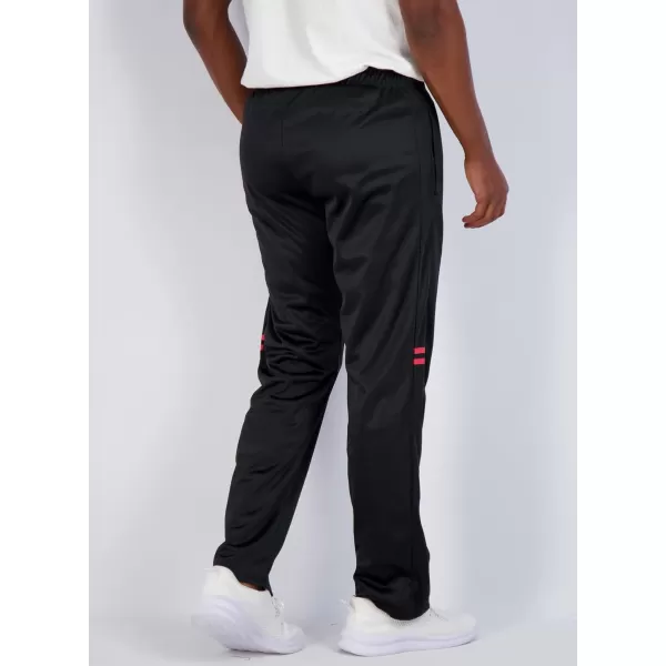 Real Essentials 3 Pack Mens Active Athletic Casual Tricot Open Bottom Sweatpants with Pockets Available in Big amp TallOpen Bottom Set 2