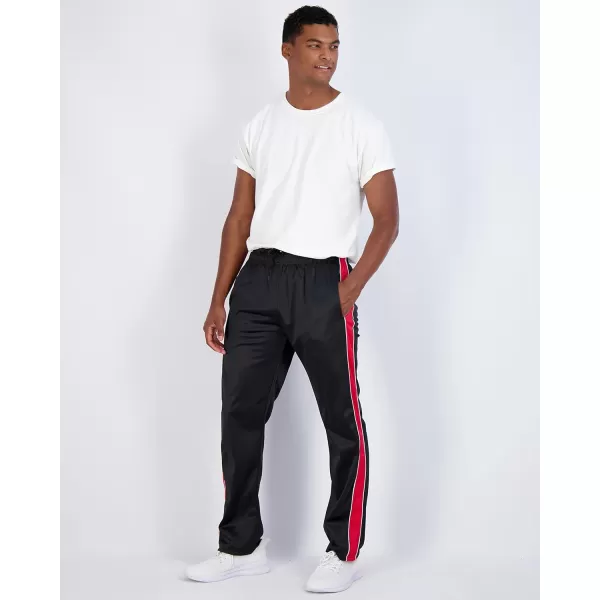 Real Essentials 3 Pack Mens Active Athletic Casual Tricot Open Bottom Sweatpants with Pockets Available in Big amp TallOpen Bottom Set 5