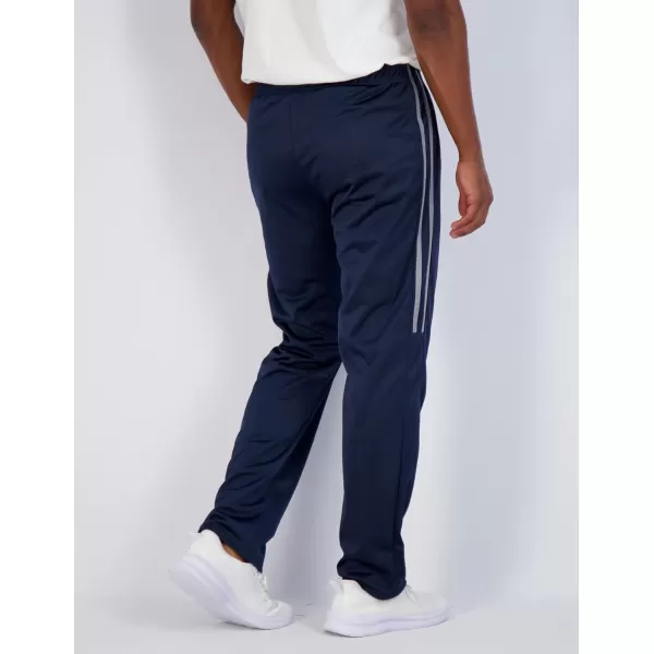 Real Essentials 3 Pack Mens Active Athletic Casual Tricot Open Bottom Sweatpants with Pockets Available in Big amp TallOpen Bottom Set 6