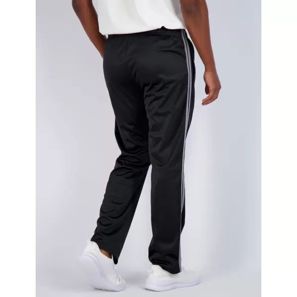 Real Essentials 3 Pack Mens Active Athletic Casual Tricot Open Bottom Sweatpants with Pockets Available in Big amp TallOpen Bottom Set 7