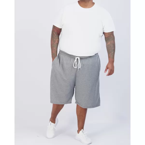 Real Essentials 3 Pack Mens Cotton 9 French Terry Casual Lounge Sweat Shorts with Pockets Available in Big amp TallBig amp Tall Set 6