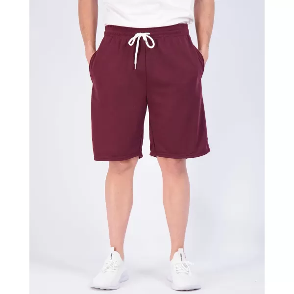 Real Essentials 3 Pack Mens Cotton 9 French Terry Casual Lounge Sweat Shorts with Pockets Available in Big amp TallRegular Fit Set 2