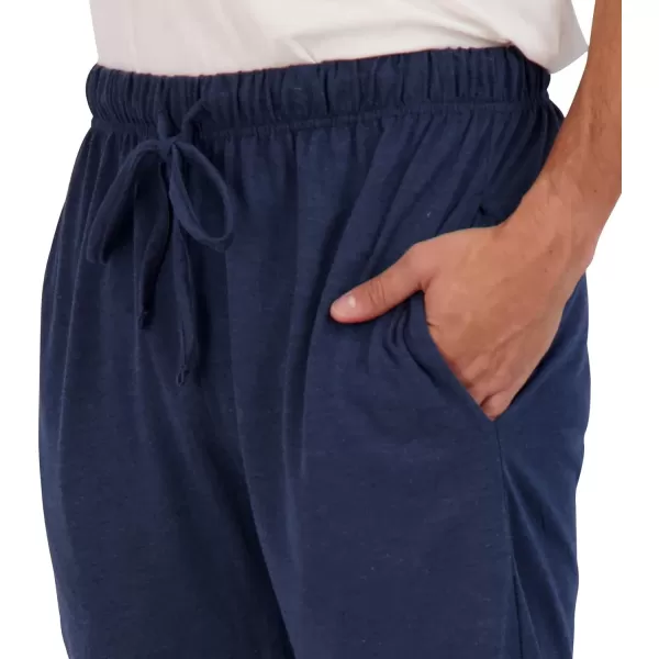 Real Essentials 3 Pack Mens Cotton Jersey Soft Jogger Sleep Lounge Pajama Drawstring amp Pockets Available in Big amp TallBig amp Tall Set 1
