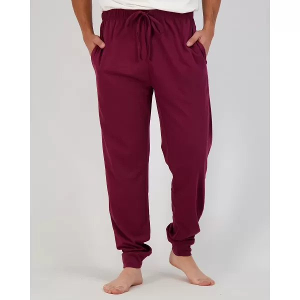 Real Essentials 3 Pack Mens Cotton Jersey Soft Jogger Sleep Lounge Pajama Drawstring amp Pockets Available in Big amp TallBig amp Tall Set 6