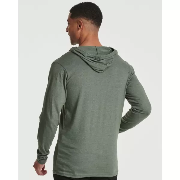 Real Essentials 3 Pack Mens Cotton Lightweight Casual Pullover Drawstring Hoodie With Pocket Available In Big amp TallBig amp Tall Set 1