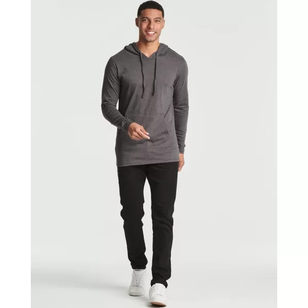 Real Essentials 3 Pack Mens Cotton Lightweight Casual Pullover Drawstring Hoodie With Pocket Available In Big amp TallBig amp Tall Set 6