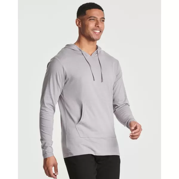 Real Essentials 3 Pack Mens Cotton Lightweight Casual Pullover Drawstring Hoodie With Pocket Available In Big amp TallStandard Set 12