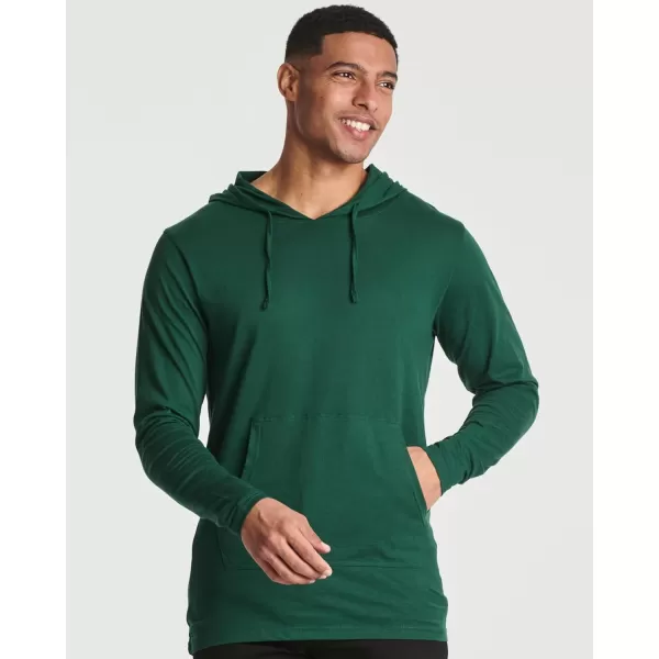 Real Essentials 3 Pack Mens Cotton Lightweight Casual Pullover Drawstring Hoodie With Pocket Available In Big amp TallStandard Set 2