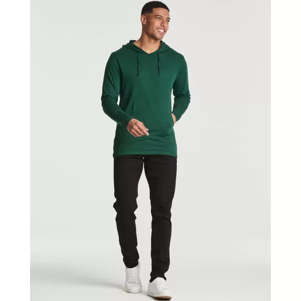 Real Essentials 3 Pack Mens Cotton Lightweight Casual Pullover Drawstring Hoodie With Pocket Available In Big amp TallStandard Set 2