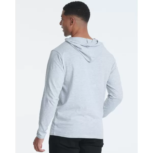 Real Essentials 3 Pack Mens Cotton Lightweight Casual Pullover Drawstring Hoodie With Pocket Available In Big amp TallStandard Set 2