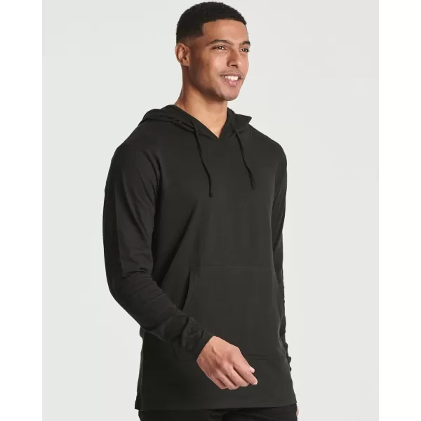 Real Essentials 3 Pack Mens Cotton Lightweight Casual Pullover Drawstring Hoodie With Pocket Available In Big amp TallStandard Set 3