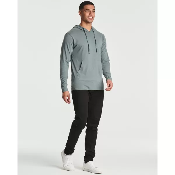 Real Essentials 3 Pack Mens Cotton Lightweight Casual Pullover Drawstring Hoodie With Pocket Available In Big amp TallStandard Set 3