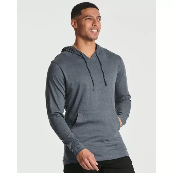 Real Essentials 3 Pack Mens Cotton Lightweight Casual Pullover Drawstring Hoodie With Pocket Available In Big amp TallStandard Set 4