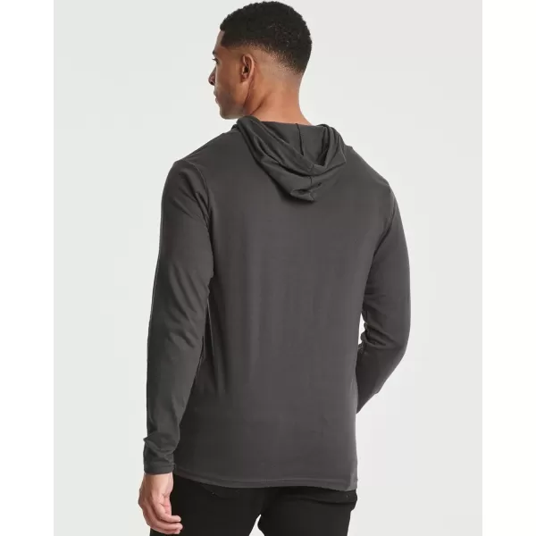 Real Essentials 3 Pack Mens Cotton Lightweight Casual Pullover Drawstring Hoodie With Pocket Available In Big amp TallStandard Set 4