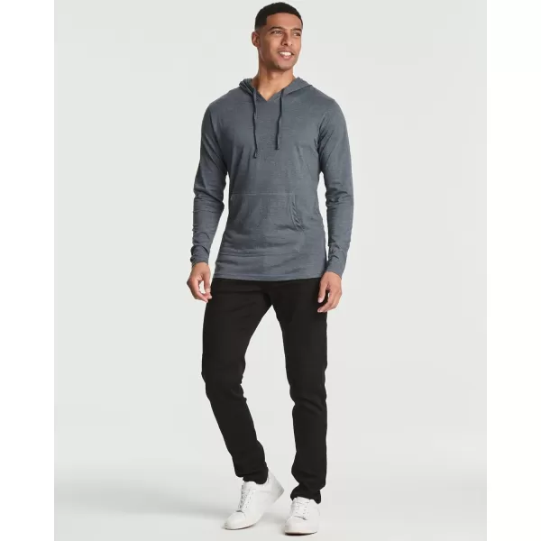 Real Essentials 3 Pack Mens Cotton Lightweight Casual Pullover Drawstring Hoodie With Pocket Available In Big amp TallStandard Set 4