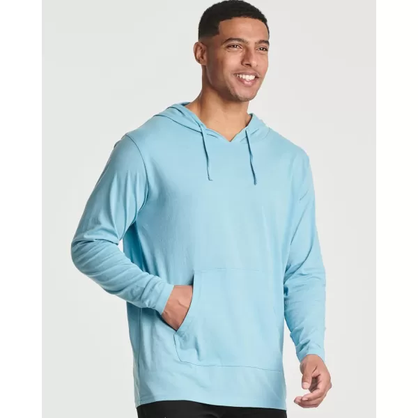 Real Essentials 3 Pack Mens Cotton Lightweight Casual Pullover Drawstring Hoodie With Pocket Available In Big amp TallStandard Set 5