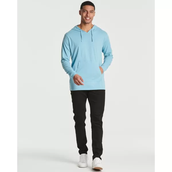 Real Essentials 3 Pack Mens Cotton Lightweight Casual Pullover Drawstring Hoodie With Pocket Available In Big amp TallStandard Set 5