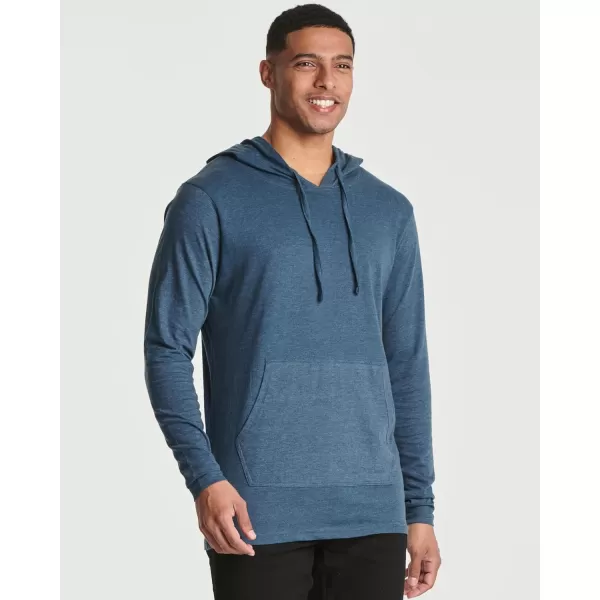 Real Essentials 3 Pack Mens Cotton Lightweight Casual Pullover Drawstring Hoodie With Pocket Available In Big amp TallStandard Set 7