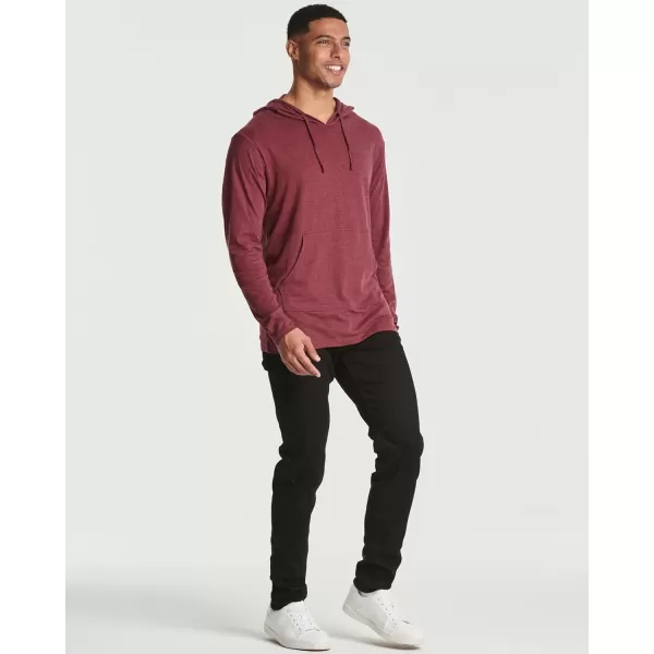 Real Essentials 3 Pack Mens Cotton Lightweight Casual Pullover Drawstring Hoodie With Pocket Available In Big amp TallStandard Set 8