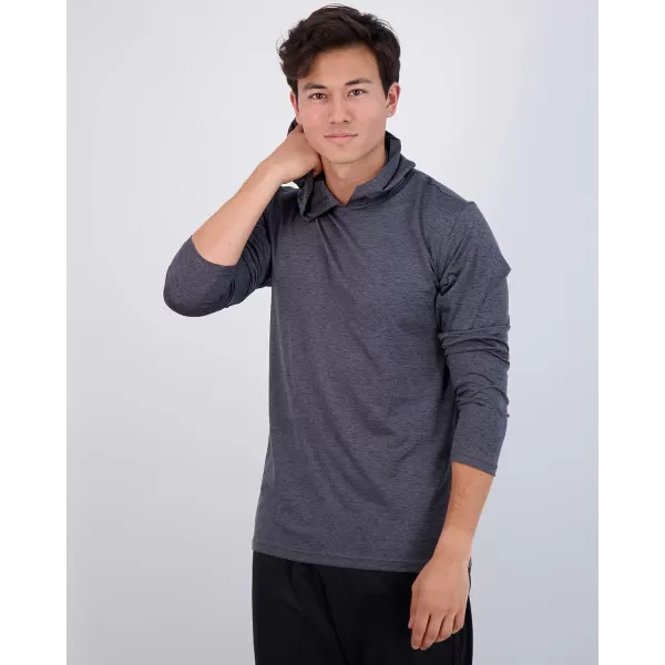 Real Essentials 3 Pack Mens Dry Fit Moisture Wicking Long Sleeve Active Athletic Hoodie Pullover Sweatshirt Big amp TallBig amp Tall Set 7