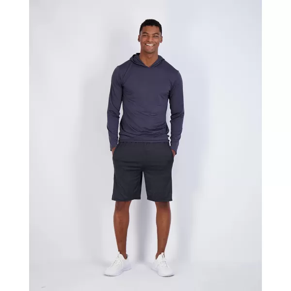 Real Essentials 3 Pack Mens Dry Fit Moisture Wicking Long Sleeve Active Athletic Hoodie Pullover Sweatshirt Big amp TallStandard Set 9