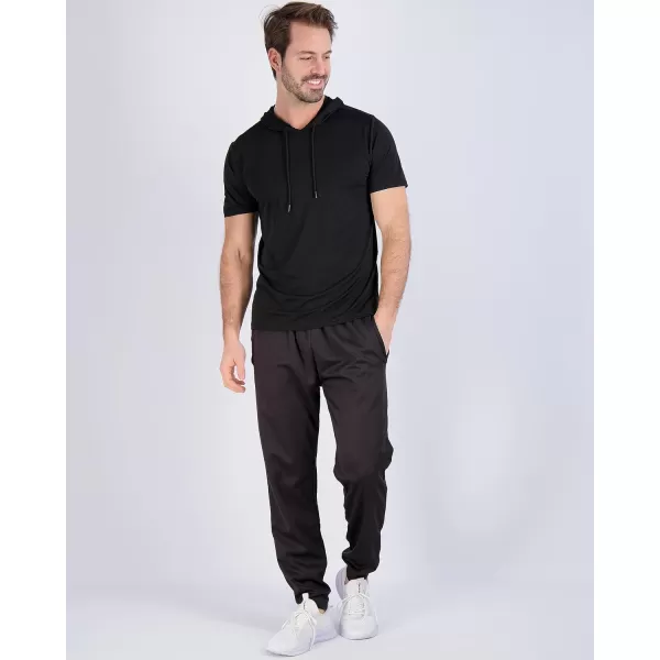 Real Essentials 3 Pack Mens Dry Fit Short Sleeve Active Athletic Hoodie Pullover Sweatshirt Available in Big amp TallStandard Set 12