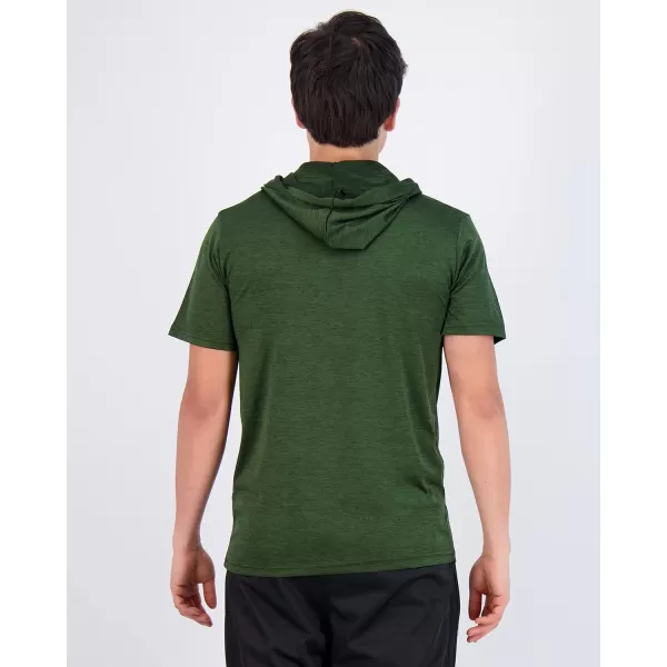 Real Essentials 3 Pack Mens Dry Fit Short Sleeve Active Athletic Hoodie Pullover Sweatshirt Available in Big amp TallStandard Set 2