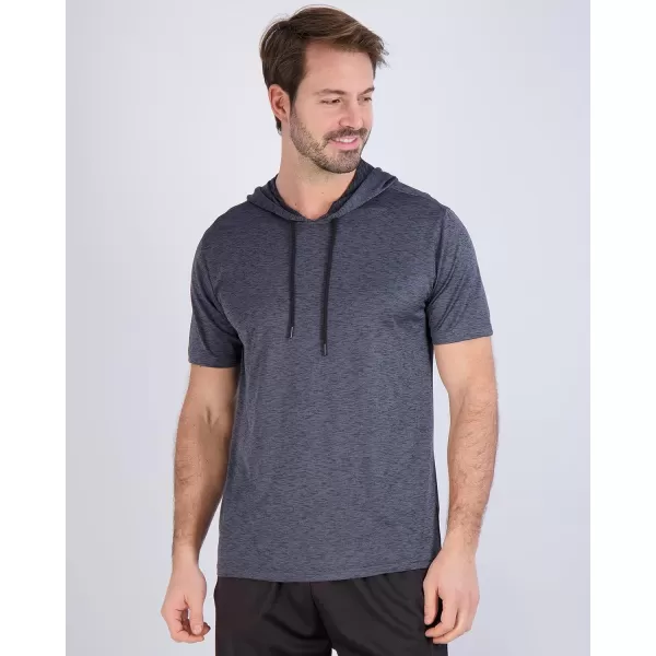 Real Essentials 3 Pack Mens Dry Fit Short Sleeve Active Athletic Hoodie Pullover Sweatshirt Available in Big amp Tallbigtall Set 11