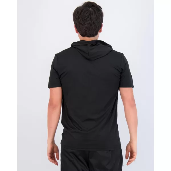 Real Essentials 3 Pack Mens Dry Fit Short Sleeve Active Athletic Hoodie Pullover Sweatshirt Available in Big amp Tallbigtall Set 4
