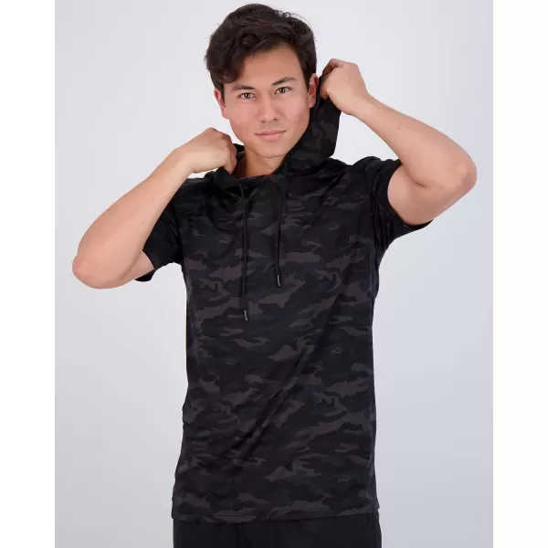 Real Essentials 3 Pack Mens Dry Fit Short Sleeve Active Athletic Hoodie Pullover Sweatshirt Available in Big amp Tallbigtall Set 5