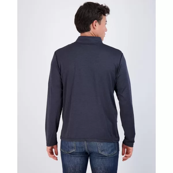 Real Essentials 3 Pack Mens DryFit Active Quarter Zip Long Sleeve Athletic Performance Pullover Available in Big amp TallStandard Set D