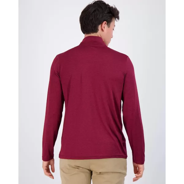 Real Essentials 3 Pack Mens DryFit Active Quarter Zip Long Sleeve Athletic Performance Pullover Available in Big amp Tallbigtall Set C
