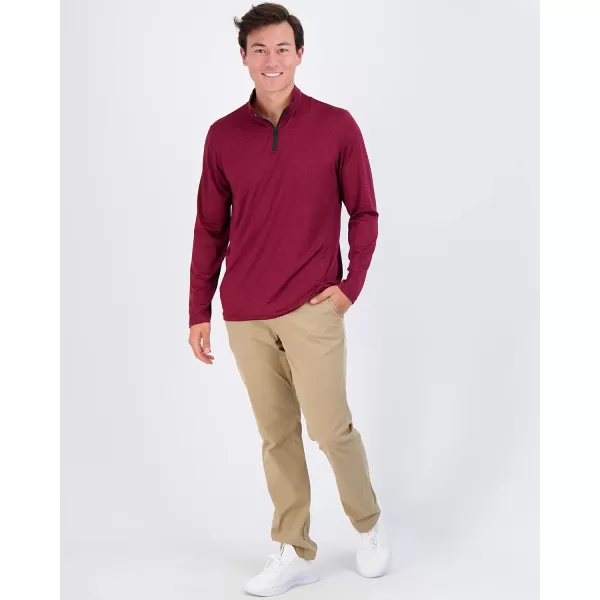 Real Essentials 3 Pack Mens DryFit Active Quarter Zip Long Sleeve Athletic Performance Pullover Available in Big amp Tallbigtall Set C