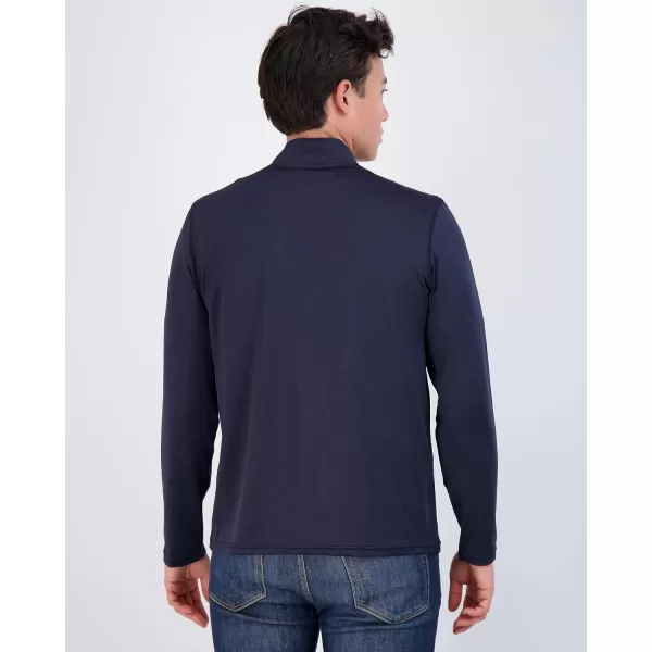 Real Essentials 3 Pack Mens DryFit Active Quarter Zip Long Sleeve Athletic Performance Pullover Available in Big amp Tallbigtall Set E