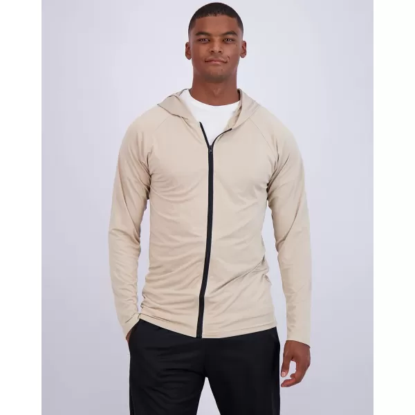 Real Essentials 3 Pack Mens DryFit Long Sleeve Full Zip Hoodie amp Jacket Athletic Running Jacket Available in Big amp TallHoodieFull Zip Hoodie Set 5
