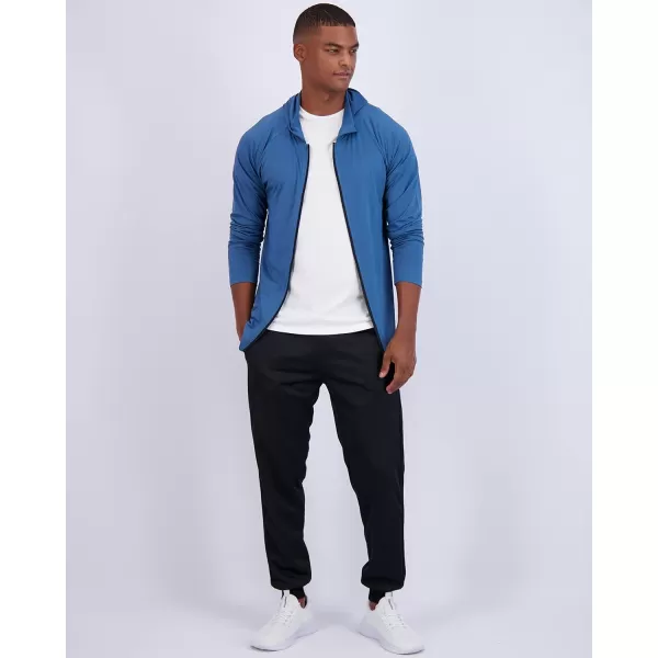 Real Essentials 3 Pack Mens DryFit Long Sleeve Full Zip Hoodie amp Jacket Athletic Running Jacket Available in Big amp TallHoodieFull Zip Hoodie Set 5