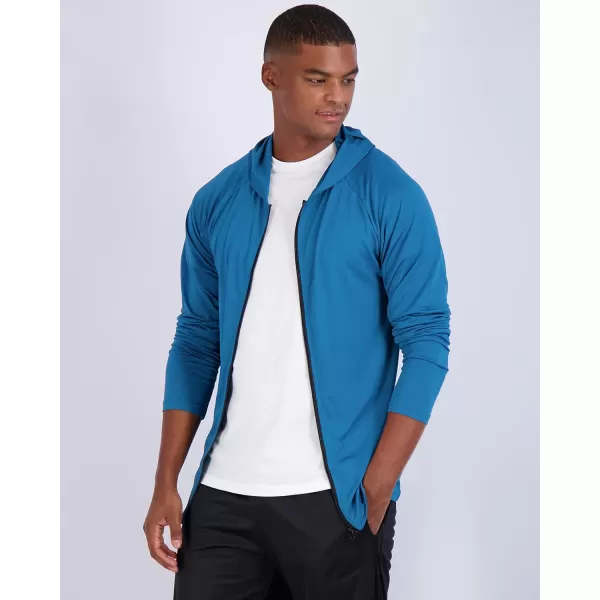 Real Essentials 3 Pack Mens DryFit Long Sleeve Full Zip Hoodie amp Jacket Athletic Running Jacket Available in Big amp TallHoodieFull Zip Hoodie Set 7