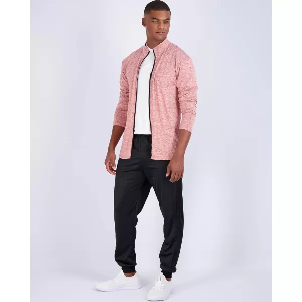 Real Essentials 3 Pack Mens DryFit Long Sleeve Full Zip Hoodie amp Jacket Athletic Running Jacket Available in Big amp TallMock NeckFull Zip Set 7