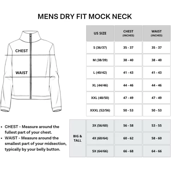 Real Essentials 3 Pack Mens DryFit Long Sleeve Full Zip Hoodie amp Jacket Athletic Running Jacket Available in Big amp TallMock NeckFull Zip Set 7