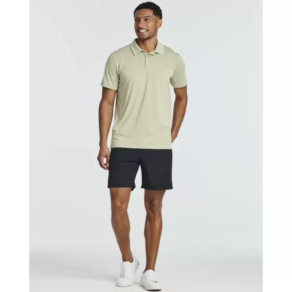 Real Essentials 3 Pack Mens DryFit Short Sleeve Polo Shirt  Performance Golf Moisture Wicking Available in Big  TallSet 4