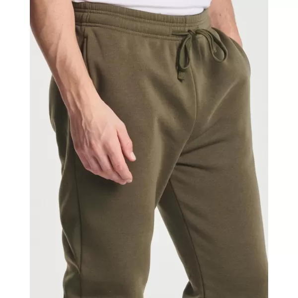Real Essentials 3 Pack Mens Fleece Elastic Bottom Jogger Sweatpants with Pockets Available in Big amp TallBig amp Tall Set 2