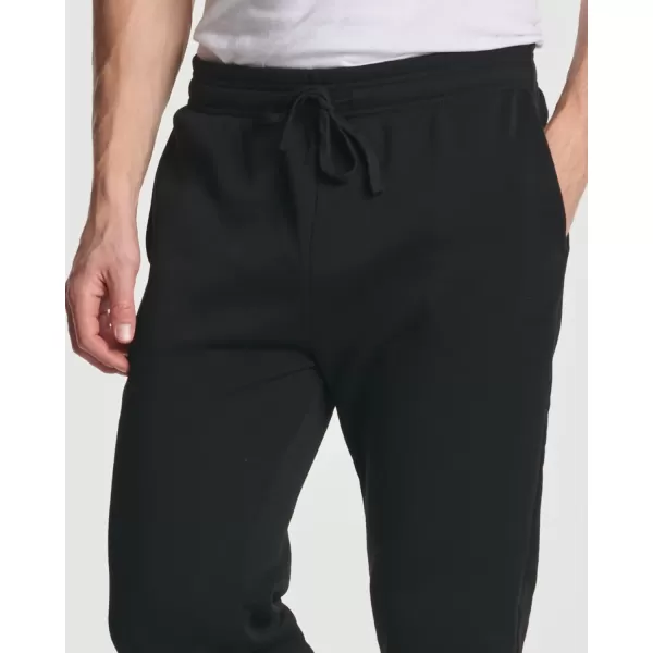 Real Essentials 3 Pack Mens Fleece Elastic Bottom Jogger Sweatpants with Pockets Available in Big amp TallStandard Set 1