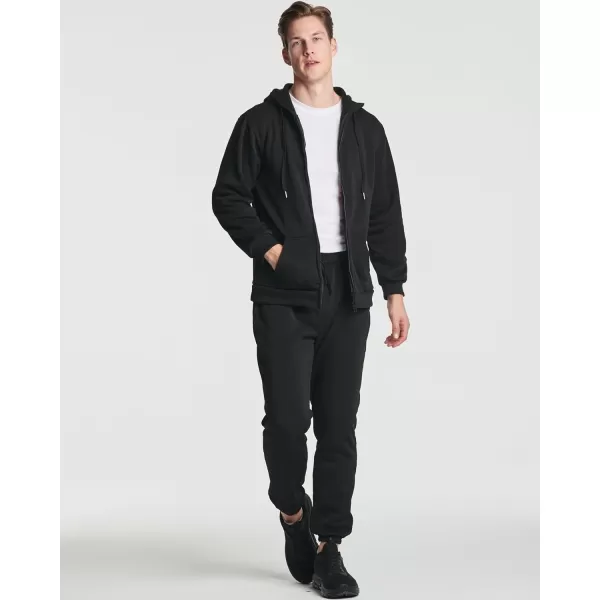 Real Essentials 3 Pack Mens Fleece Elastic Bottom Jogger Sweatpants with Pockets Available in Big amp TallStandard Set 8