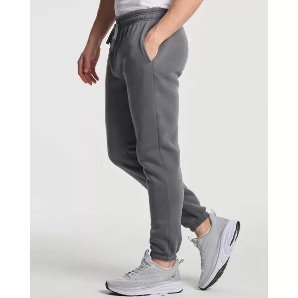 Real Essentials 3 Pack Mens Fleece Elastic Bottom Jogger Sweatpants with Pockets Available in Big amp TallStandard Set 8